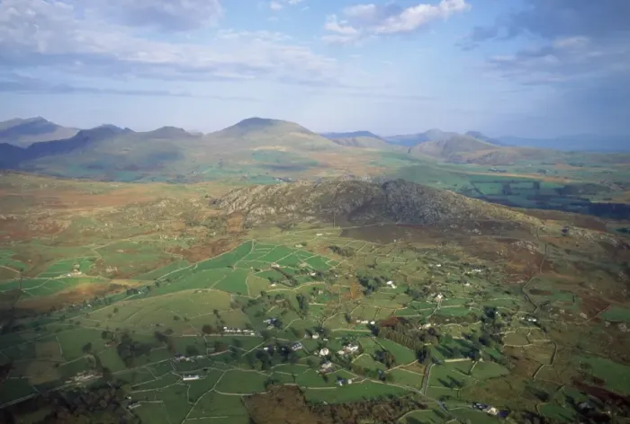 Framed Print : Snowdonia - aerial view - Wales Framed Print : Snowdonia - aerial view - Wales