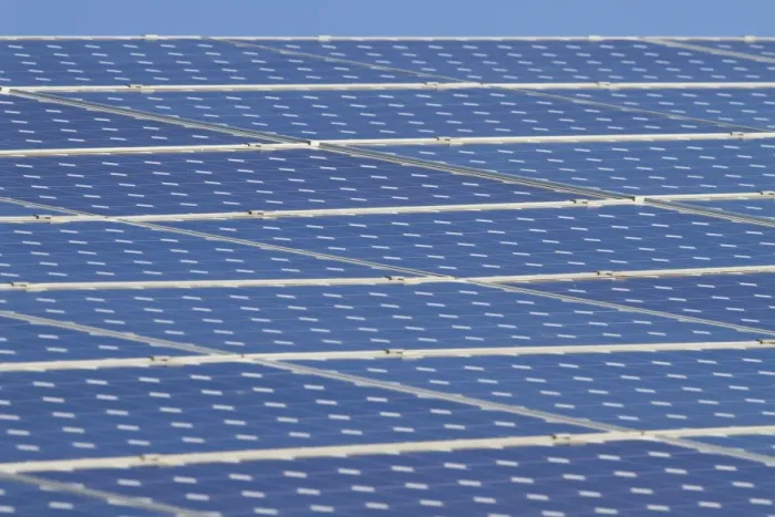 Framed Print : Solar Panels - A roof covered with photovoltaic solar panels. England, UK