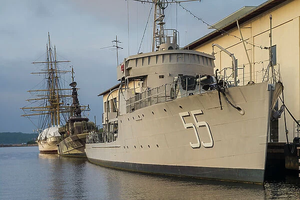 Southern Sweden, Karlskrona, Marinmuseum, marine museum, naval vessels Date: 21-05-2019