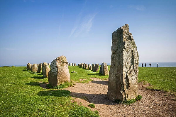 Southern Sweden, Kaseberga, Ales Stenar, Ale's Stones, early people's ritual site, 600 AD Date: 22-05-2019