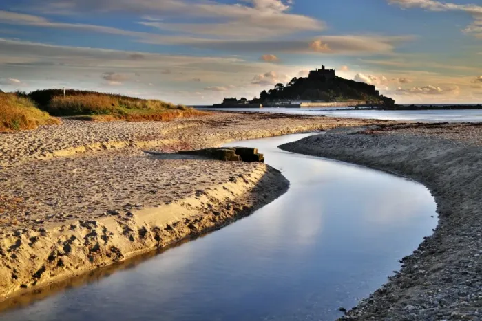 Framed Print : St Michael's Mount - Red River, Cornwall, UK
