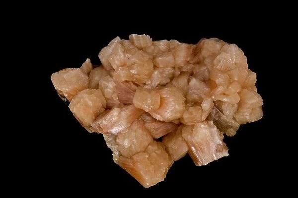 Stilbite - India - Hydrated sodium calcium aluminosilicate - Member of zeolite group - used to separate hydrocarbons in petroleum refining