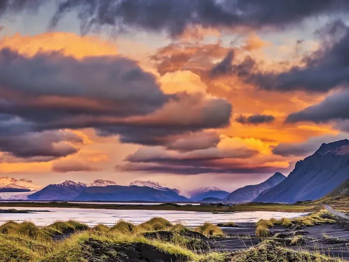 Framed Print : Stokksnes Lagoon, Iceland Date: 01-10-2021 Framed Print : Stokksnes Lagoon, Iceland Date: 01-10-2021