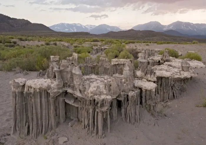 Framed Print : Strangely-shaped Sand Tufa Formations - above current water level Lake Mono Framed Print : Strangely-shaped Sand Tufa Formations - above current water level Lake Mono