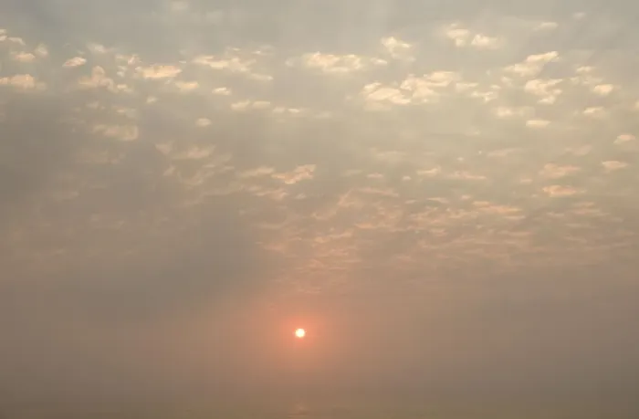 Framed Print : Sun setting over the Atlantic ocean - with dunes in the foreground - Dune Fields - Namib Desert - Namibia - Africa Framed Print : Sun setting over the Atlantic ocean - with dunes in the foreground - Dune Fields - Namib Desert - Namibia - Africa