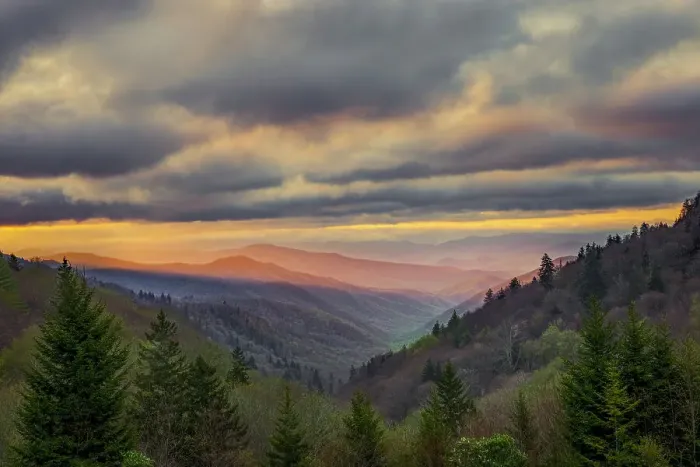 Framed Print : Sunrise view of Oconaluftee Valley, Great Smoky Mountains National Park, North Carolina Date: 05-05-2021 Framed Print : Sunrise view of Oconaluftee Valley, Great Smoky Mountains National Park, North Carolina Date: 05-05-2021