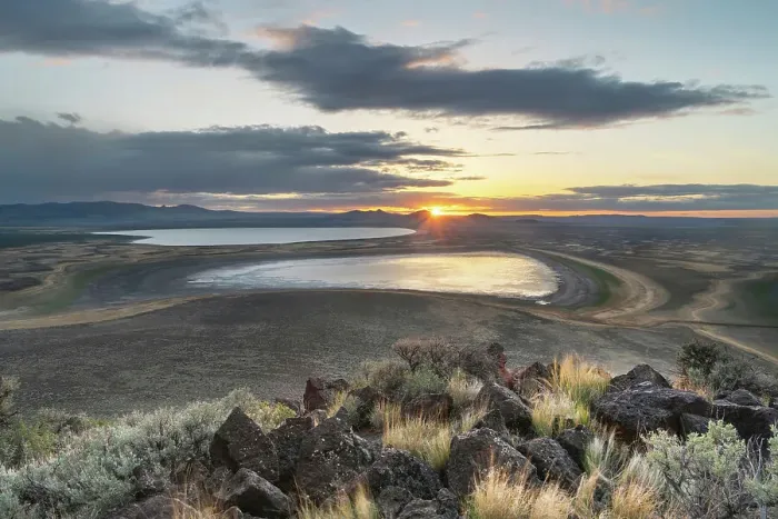 Framed Print : Sunset over Warner Lakes Wetlands, seen from Hart Mountain National Antelope Refuge, , Oregon Date: 08-05-2021 Framed Print : Sunset over Warner Lakes Wetlands, seen from Hart Mountain National Antelope Refuge, , Oregon Date: 08-05-2021