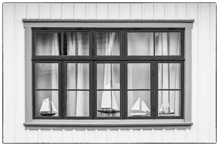 Framed Print : Sweden, Bohuslan, Fjallbacka, village house detail Date: 02-06-2019 Framed Print : Sweden, Bohuslan, Fjallbacka, village house detail Date: 02-06-2019