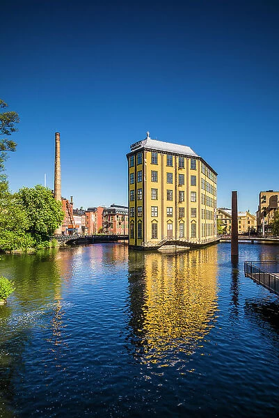 Sweden, Norrkoping, early Swedish industrial town, Arbetets Museum, Museum of Work in former early 20th century mill building Date: 16-05-2019