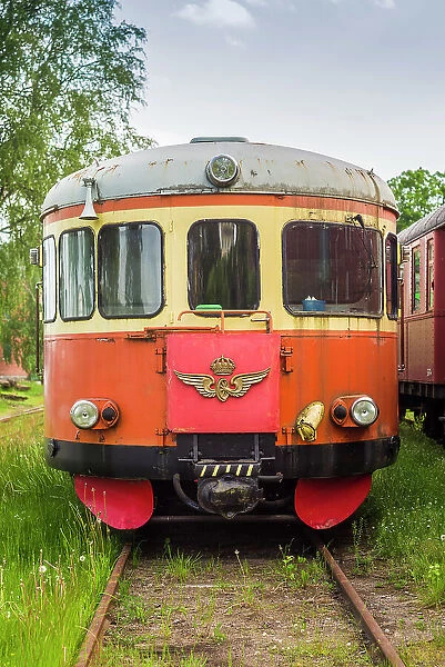 Sweden, Vastmanland, Nora, antique train wagons Date: 05-06-2019