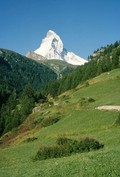 Switzerland Alps, Matterhorn, Monte Cervino from nr. Zermatt