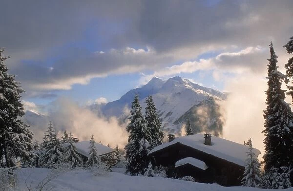 Switzerland WAT 2679 Alpine huts, Mt. Pourri. © M. Watson  /  ardea. com
