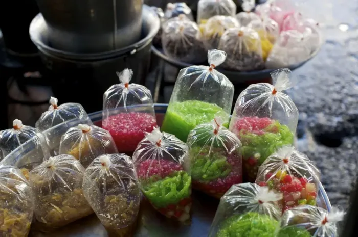 Framed Print : Thailand dessert tapioca flour jellies Framed Print : Thailand dessert tapioca flour jellies