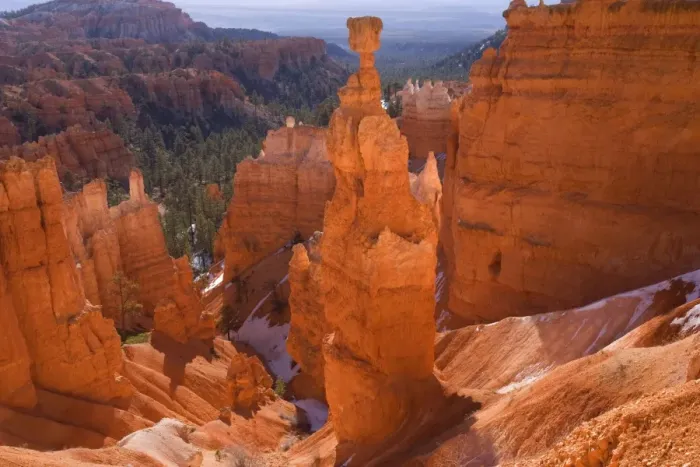 Framed Print : Thor's Hammer - view from sunset point onto famous sandstone rock formation called Thor's Hammer and the conglomerate of hoodoos of Silent City - Bryce Canyon National Park, Utah, USA Framed Print : Thor's Hammer - view from sunset point onto famous sandstone rock formation called Thor's Hammer and the conglomerate of hoodoos of Silent City - Bryce Canyon National Park, Utah, USA