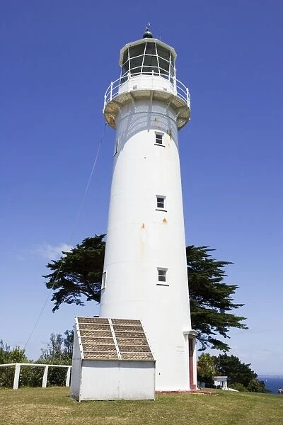 Tiritiri lighthouse - built in 1864 ia one of a few surviving lighthouse settlements in New Zealand; it is also one of the oldest. The cast iron used to build it was made in Britain brought out by ship and bolted together on site