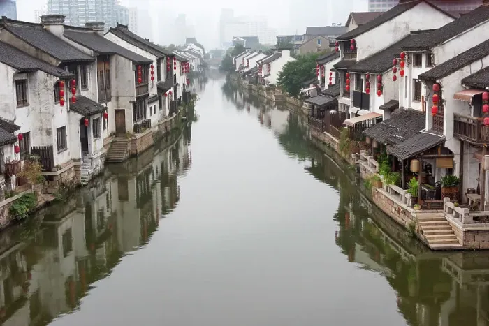 Framed Print : Traditional houses along the Grand Canal, Wuxi, Jiangsu Province, China Date: 20-09-2018 Framed Print : Traditional houses along the Grand Canal, Wuxi, Jiangsu Province, China Date: 20-09-2018