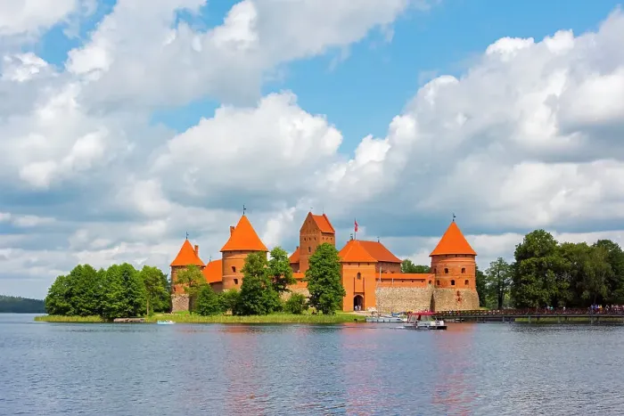 Framed Print : Trakai Island Castle on Lake Galve, Lithuania Date: 22-07-2019 Framed Print : Trakai Island Castle on Lake Galve, Lithuania Date: 22-07-2019