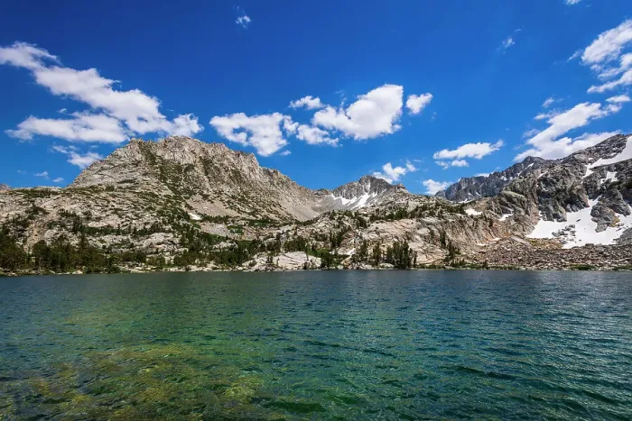 Framed Print : Treasure Lake under the Sierra Crest, John Muir Wilderness, Sierra Nevada Mountains, California, USA. Date: 22-06-2021