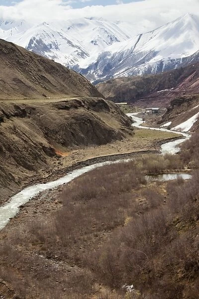 Truso valley near the South Ossetian border, in the Great Caucasus, Georgia