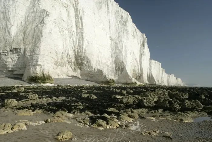 Framed Print : UK - chalk cliffs coastline with white cliffs. Seven Sisters Country Park, East Sussex, England, UK Framed Print : UK - chalk cliffs coastline with white cliffs. Seven Sisters Country Park, East Sussex, England, UK