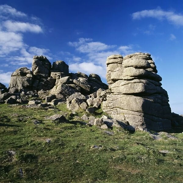 United Kingdom Weathered Granite. Bonehill Rocks, Dartmoor, Devon, UK