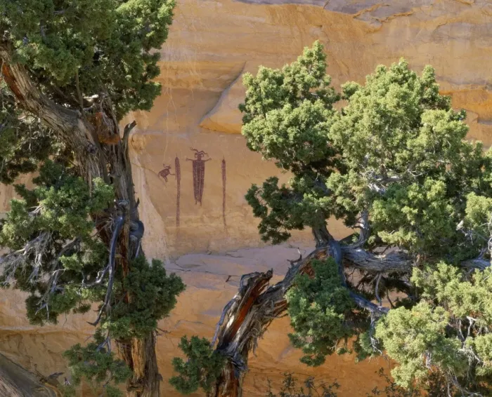 Framed Print : USA - archaeology Sinbad pictographs / petroglyphs, Barrier Canyon style. Capitol Reef National Park, SanRafael area Framed Print : USA - archaeology Sinbad pictographs / petroglyphs, Barrier Canyon style. Capitol Reef National Park, SanRafael area