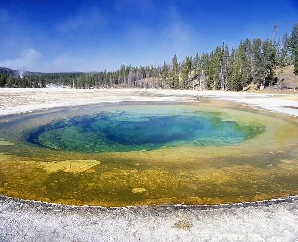 USA - beauty pool. Upper Geyser Basin, Yellowstone National Park, Wyoming