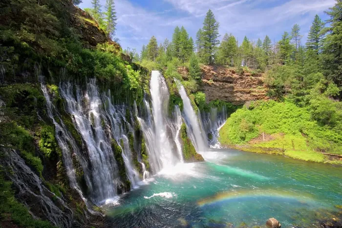 Framed Print : USA, California, McArthur-Burney Falls Memorial State Park. Burney Falls along Burney Creek with additional water from nearby springs. Date: 15-06-2019 Framed Print : USA, California, McArthur-Burney Falls Memorial State Park. Burney Falls along Burney Creek with additional water from nearby springs. Date: 15-06-2019