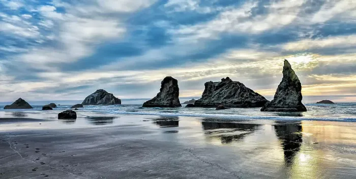 Framed Print : USA, Oregon, Bandon, Beach Date: 03-06-2018 Framed Print : USA, Oregon, Bandon, Beach Date: 03-06-2018