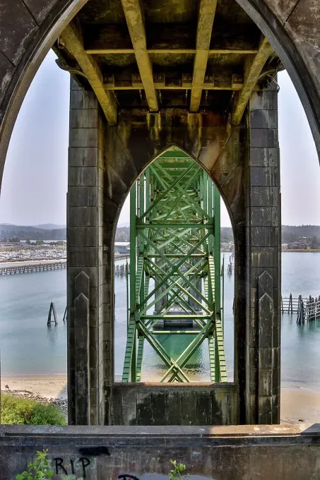 Framed Print : Usa, Oregon, Newport. Yaquina Bay Bridge Date: 03-08-2021 Framed Print : Usa, Oregon, Newport. Yaquina Bay Bridge Date: 03-08-2021