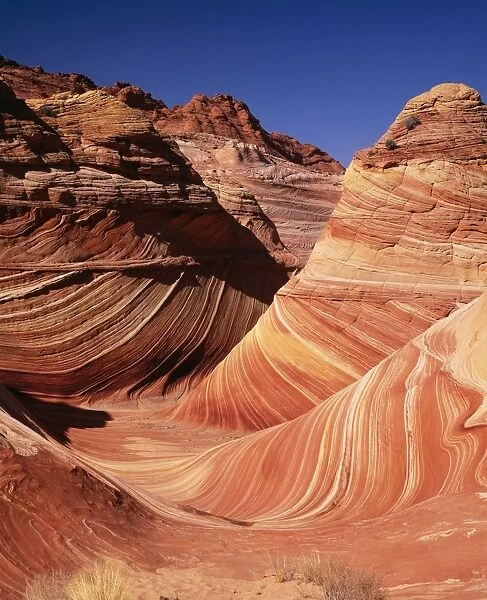 USA Plateau cross-bedded navajo sandstone. Utah, Colorado