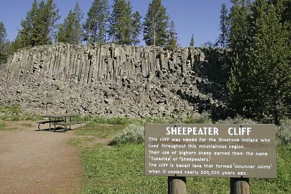 USA - Sheepeater Cliffs Yellowstone National Park