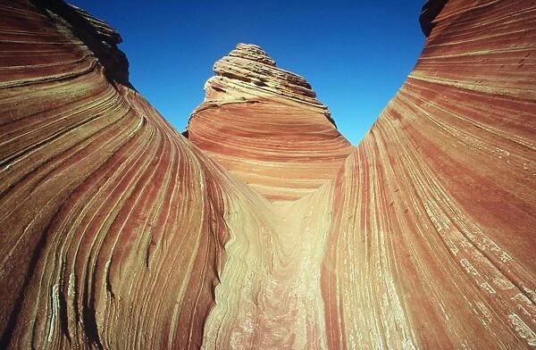 USA, UTAH - Cross-bedded Navajo Sandstone