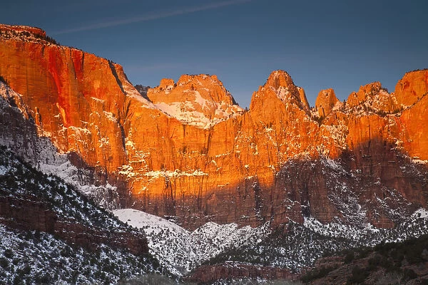 USA, Utah, Zion National Park. Towers of