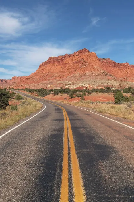 Framed Print : Utah, Highway 24 in Capitol Reef National Park Date: 17-10-2021