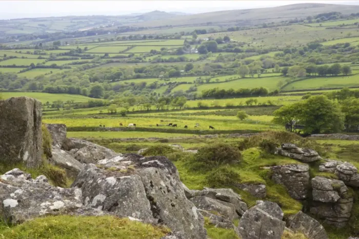 Framed Print : View from Bagga Tor Dartmoor National Park, Devon, UK LA000299 Framed Print : View from Bagga Tor Dartmoor National Park, Devon, UK LA000299