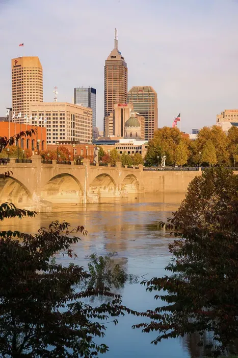 Framed Print : View of downtown from the west bank of White River, White River State Park, Indianapolis, Indiana, USA. Date: 03-11-2018 Framed Print : View of downtown from the west bank of White River, White River State Park, Indianapolis, Indiana, USA. Date: 03-11-2018