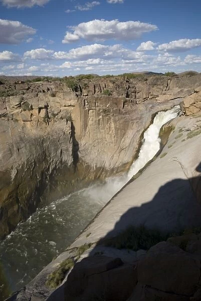 View of main waterfall at Augrabies Falls National Park, Northern Cape, South Africa