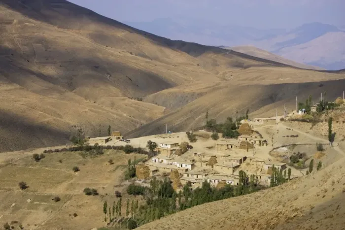 Framed Print : Village in Alborz Mountains, Iran Framed Print : Village in Alborz Mountains, Iran