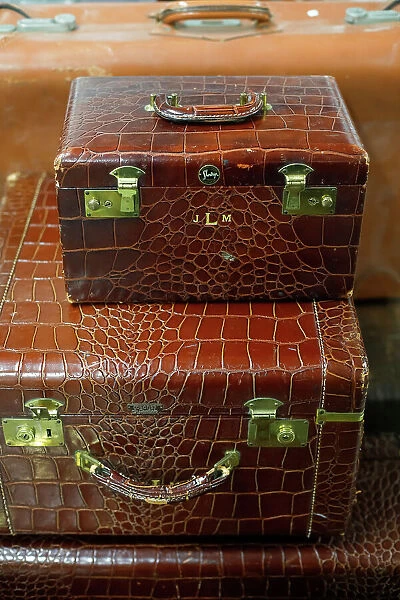 Vintage alligator skin luggage. Date: 29-12-2017