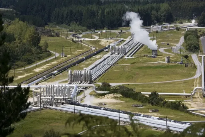 Framed Print : Wairakei Geothermal Power Station near Taupo North Island New Zealand. Operated by Contact Energy this was the first geothermal plant to use very hot water as the source of the steam used to drive the turbines