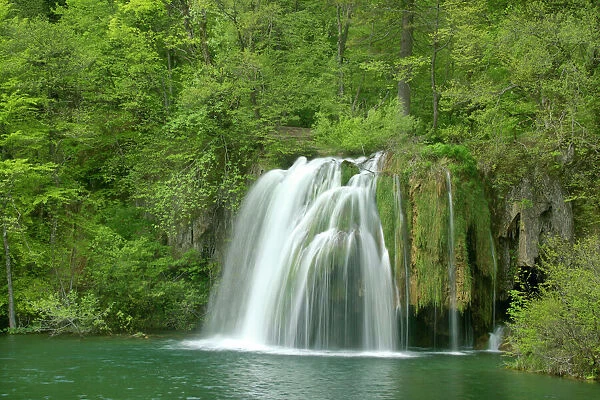 Waterfall - in springtime at the upper lakes