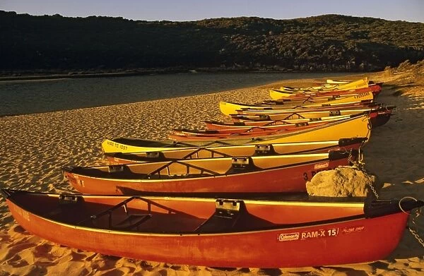 Western Australia - canoes on the Margaret River Margaret River, Western Australia LAN03633