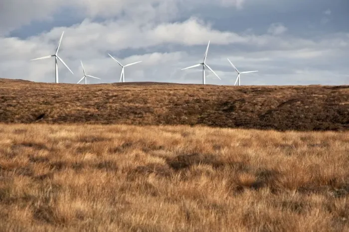 Framed Print : Wind farm - on moorland above Findhorn Valley - Scotland Framed Print : Wind farm - on moorland above Findhorn Valley - Scotland