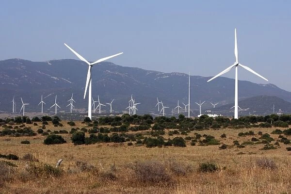 Windmills  /  Turbines at wind farm near Tarifa - Spain