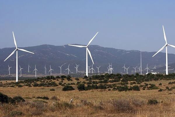 Windmills  /  Turbines at wind farm near Tarifa - Spain