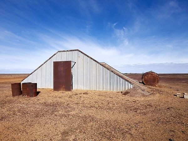 Woomera Prohibited Area South Australia - One of a blast-proof shelter build in the 1970s to protect around 100 pastoralists, their families, staff and local Aborigines against the test launch of rockets