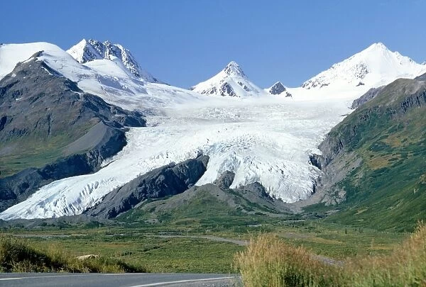 WS-130. Worthington Glacier. Valdez Highway, Alaska