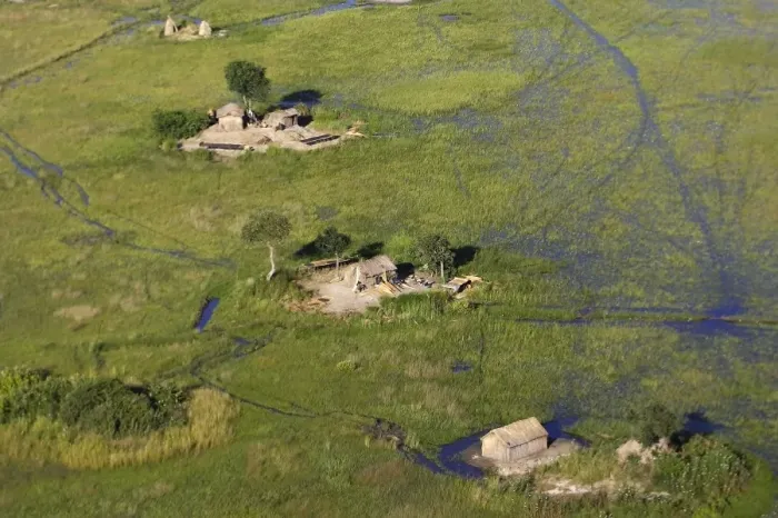 Framed Print : Zambia - aerial of fisherman's hut Bangweuleu Marshes Zambia Africa Framed Print : Zambia - aerial of fisherman's hut Bangweuleu Marshes Zambia Africa