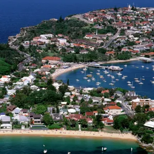 Aerial - Camp Cove and Watsons Bay - Sydney, New South Wales, Australia JPF47022